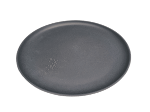 PLATO CERAMICA NEGRO BAJO 28CMS