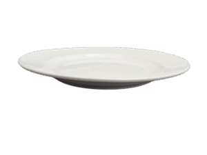 PLATO HONDO LOZA BLANCA 25X5CMS