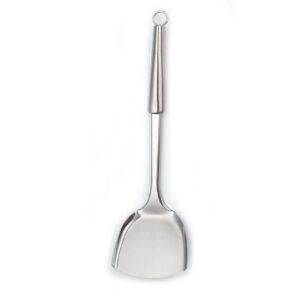 Espátula estándar acero inox mango largo (churrasquero)